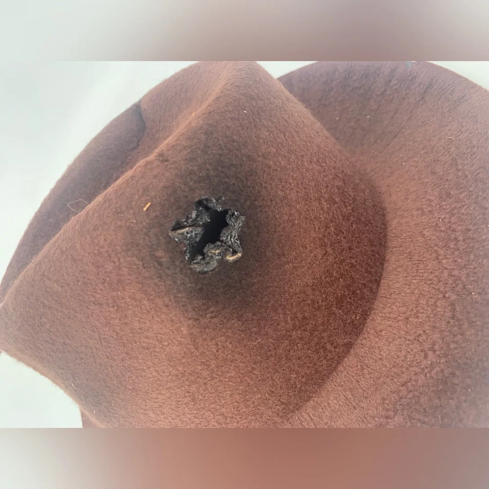 Nightmare on Elm Street Freddy Kreuger Brown Felt Fedora Hat - Picture 2 of 6